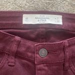 Abercrombie & Fitch Abercombie & Fitch maroon jeans Photo 7