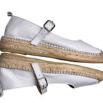FABIOLAS Classy Buckle White MaryJane Low Heel Espadrilles EU Sz 39/8.5 Photo 5