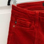 Judy Blue High Rise Button Fly Red Rust Corduroy Ankle Straight Pants Size 9/29 Photo 6