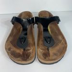 Birkenstock Gizeh Women Black Patent Leather Thong T Strap Sandals EU 40, US 9 Photo 4