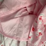 Anne Klein Women's Floral Linen Belted Pleated Lined Shirtdress Summer Sz 12 Photo 5