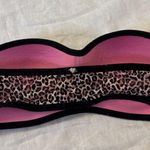 PINK - Victoria's Secret Victoria's Secret Bra leopard cheetah bandeau Strapless Medium Photo 1