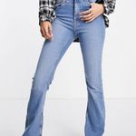 Pieces tall High Waisted Flare Jeans Blue Size XS Photo 0