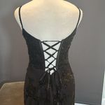 Women’s Black MermaidFit Sequins Party Prom Formal Dress LaceUp Back Size 2 Photo 5