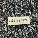 NWT A La Carte Black White Quilted Zip Up Vest Medium Photo 10