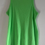 SKIMS  Cotton Rib Tank Dress in Neon Green, Size 4X Photo 0