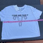 Bella Canvas “Come and Take It" Ovaries Crop Top from Limbo Boutique in Austin, TX  Large Photo 7