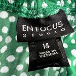 Enfocus Studio  14 Tiered Smocked Green Cottagecore Countrycore Drop Waist Dress Photo 4
