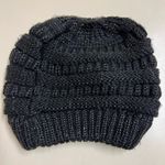 C.C. Exclusives Gray and Metallic Knit Winter Hat Photo 1