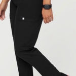 FIGS  Maternity Yola Skinny Scrub Pant XXL Black Straight Leg Cargo Nurse Comfy Photo 0