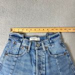 Abercrombie & Fitch Jean Shorts Womens 24 Blue The 7" High Rise Denim Dad Short Photo 4