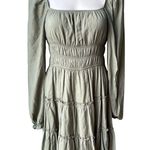 Miami NWT, Francesca Smocked Waist Emma Mini Dress, Sz L Photo 2