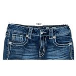 Miss Me Miss Me JB5151P55 Mid Rise Boyfriend Capri Dark Wash Blue Jeans sz 25 Photo 5