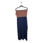 Rachel Rachel Roy Navy Orange Strapless Maxi Dress Beach Resort Vacation XL NWT Photo 1