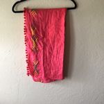 NWT Preppy Pink Infinity Scarf, Pom Pom Trim Photo 3