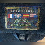 Vintage 80s Black Wool Suede Leather Fringe Concho Southwestern Coat~M~ Photo 7