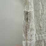 Rachel Zoe RTR Jamie White Floral Lace Short Sleeve Mock Neck Top Sz 12 Photo 5