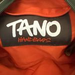 TANO leather handbag | shoulder strap, medium size U2k Green Brown Purse Photo 7