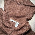 Maurice's 2000s‎ Y2k  Brown Acrylic Mohair Knit Button Cardigan Womens Size L/XL Photo 2