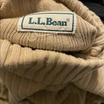 L.L.Bean beige light brown ribbed turtleneck sweater Photo 2