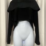 Sympli Women’s Black Long Sleeve Off Shoulder Blouse Size 8 Photo 0