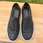 Madison Maison Black Woven Leather Slip On Sneakers Size 41 / US 10 Photo 2