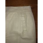 American Vintage Y2K Margaret Godfrey leather ivory skirt size 14 Photo 6