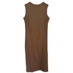 NWOT American Giant Premium Slub Tank Dress Pine Bark Size Medium Casual MIDI Brown Photo 3
