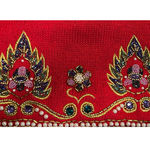 Victoria Jones  Woman's Red Embellished Sweater Size M 28" Long x 20" Pit‎ to Pit Photo 4