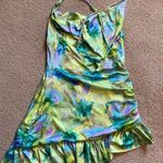 For Love & Lemons  Revolve Aster cowl neck Colorful watercolor Floral dress Photo 2
