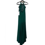 Mac Duggal BEADED HALTER NECK EMERALD GOWN NWT Photo 6