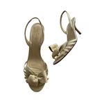 Kate Spade Gold Tone Bow Metallic Slingback Heels Size 10.5 Photo 2