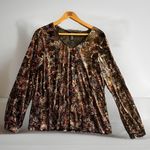 Karen Kane  Long Sleeve Top,‎ Size X-Large - Brown Boho Hippie Photo 0