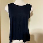 True Religion  Sleeveless Tank Top Black Open Back blouse Size XS modal 90s Y2K Photo 2