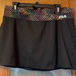FILA Sport Golf Tennis Athletic Skort Rainbow Trim -L Photo 0