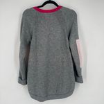 Anthropologie  Rebekah‎ Color block Tunic Sweater Size Small Gray Pink Photo 9