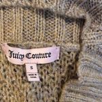 Juicy Couture New NWT  gold metallic thread oversized sweater short Awesome! Smal Photo 3