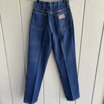 Wrangler Women’s 7/8 Vintage 90s Made in USA Blue Jeans Cowboy Cut Original Fit Photo 6