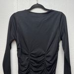 Belldini Womens Top XL Ruched Stretch Activewear Fitness Athleisure Gorpcore Black Photo 7