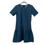 Noisy May  Blue Denim Smock Dress Drop Hem
Dress(Size Medium) Photo 1