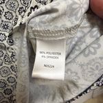 Appleseed's Floral Print Long Sleeve V Neck Button Front Blouse Top Womens M White Size M Photo 5