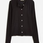 Madewell NEW Black Wool-Blend Crewneck Cardigan - Size: Small Photo 0