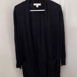 Michael Kors  Women's Black Open Front Sweater Photo 0