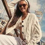 Free People Cream Bonfire Cardigan Photo 4