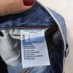 American Eagle  Blue Denim Mom Cuffed Shorts Size 0 Photo 6