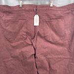 Universal Standard Women's Plus Size 40 Burgundy Stretch 5-Pocket Pant Jean New Photo 2