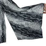 Show Me Your Mumu Black White Snake Print Flare Sleeve V-Neck Blouse Photo 2