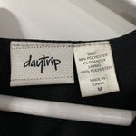 Daytrip  Sz M Romper Maxi Dress Short Cap Sleeve Deep V-neck Keyhole Back Duster Photo 1