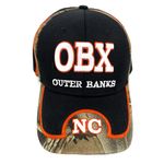 OBX Outer Banks NC Baseball Hat Dad Cap Souvenir North Carolina Travel Camo OS Black Photo 1