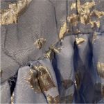 Jonathan Simkhai Faith Metallic Midi Dress 12 Blue Photo 2